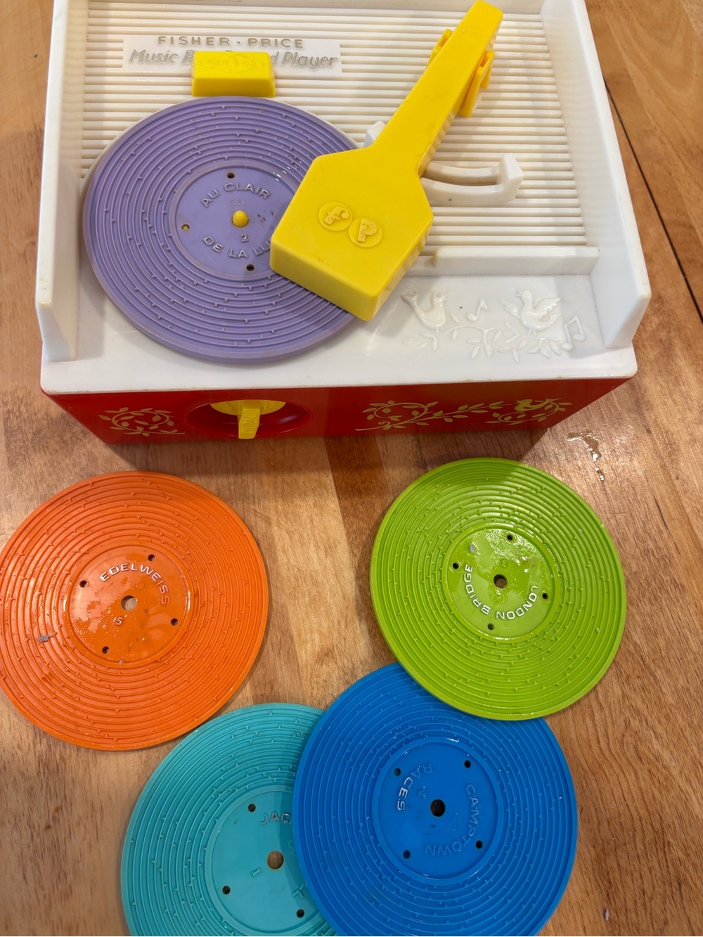 Fisher Price vintage music box record player